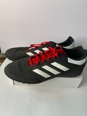 ADIDAS GOLETTO 6 TF BLACK WHITE MENS SOCCER SNEAKERS SIZE 11    Condition: GOOD: